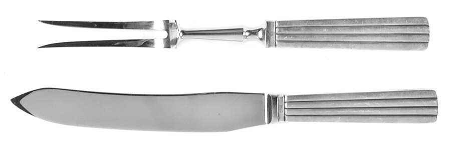 Bernadotte (Sterling, 1939) Small Stainless Blade 2-Piece Steak Carving Set