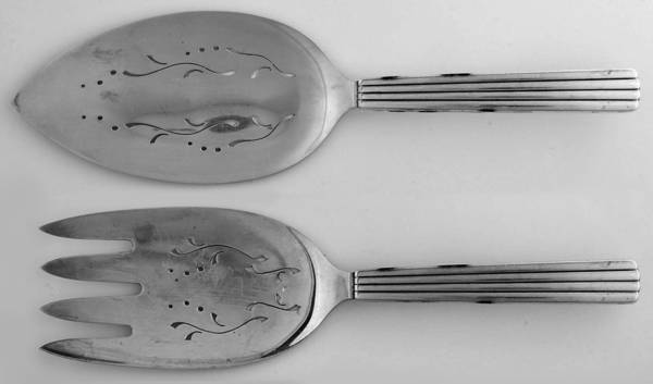 Bernadotte (Sterling, 1939) 2 Piece Large Solid Fish Serving Set