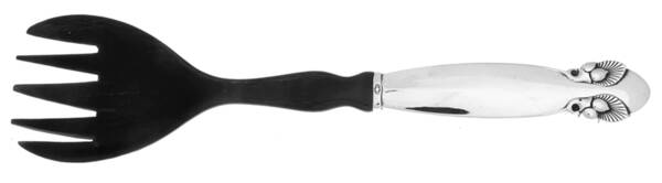 Bittersweet (Sterling, 1940) Medium Salad Serving Fork with Horn Tines