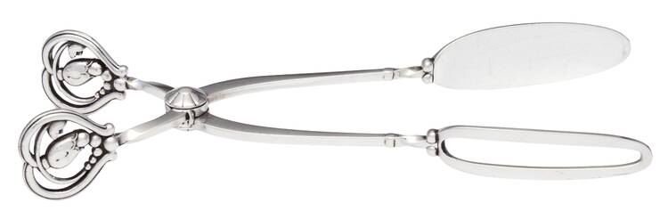 Blossom (Sterling, 1919) Large Solid Sandwich Tongs