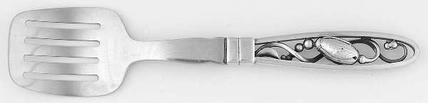 Blossom (Sterling, 1919) Herring-Sardine Serving Fork Stainless Tines