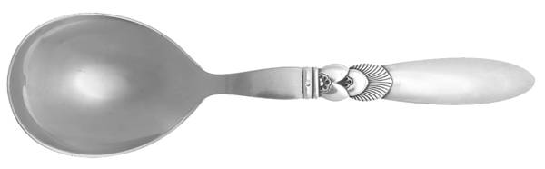 Cactus (Sterling, 1930) Salad Serving Spoon with Stainless Bowl