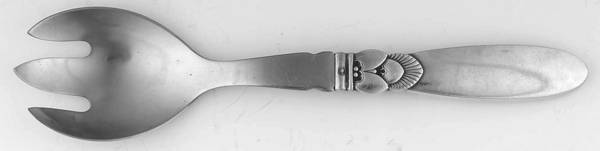 Cactus (Sterling, 1930) Medium Stalnless Prong Salad Serving Fork