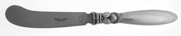 Cactus (Sterling, 1930) Butter Spreader Hollow Hdl-Paddle/Stainless Blade