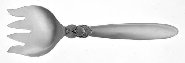 Cactus (Sterling, 1930) Large Solid Tined Sardine Serving Fork