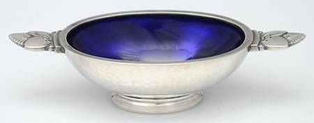 Cactus (Sterling, 1930) Enameled Open Salt Master