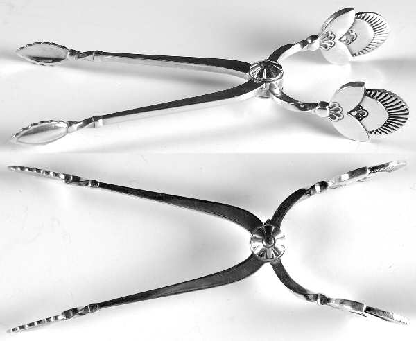 Cactus (Sterling, 1930) Scissor Shape Sugar Tongs