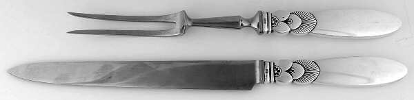 Cactus (Sterling, 1930) Small 2-Piece Steak Carving Set w/Stainless Blade