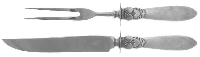 Cactus (Sterling, 1930) Small Stainless Blade 2-Piece Steak Carving Set