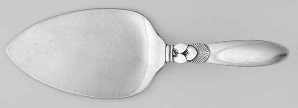 Cactus (Sterling, 1930) Hollow Handle Cake Server Sterling Blade