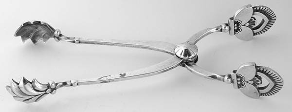 Cactus (Sterling, 1930) Large Ice Serving Tongs