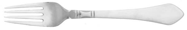 Continental (Sterling, 1908) Medium 2-Tine Cold Meat Serving Fork