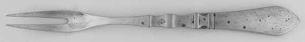 Continental (Sterling, 1908) Large 2-Tine Cold Meat Serving Fork