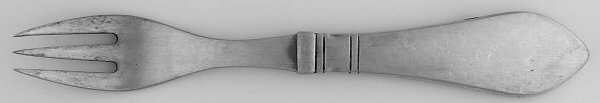 Continental (Sterling, 1908) Fruit Fork with Hollow Handle & Sterling Tines