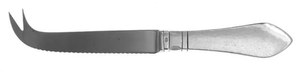 Continental (Sterling, 1908) Cheese/Bar Knife Hollow Handle 2 Prong