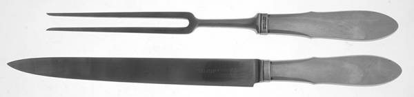 Mitra (Stainless) Large 2-Piece Roast Carving Set w/Stainless Blade