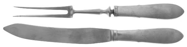 Mitra (Stainless) Small 2-Piece Steak Carving Set w/Stainless Blade