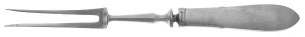 Mitra (Stainless) Small Steak Carving Fork with Stainless Prongs