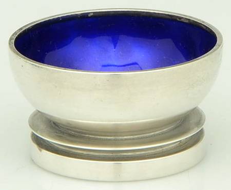 Pyramid (Sterling, 1927) Enameled Salt Cellar Individual