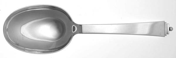 Pyramid (Sterling, 1927) Medium Solid Serving Spoon