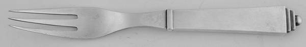 Pyramid (Sterling, 1927) Fruit Fork with Hollow Handle & Sterling Tines