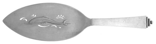 Pyramid (Sterling, 1927) Large Solid Pierced Fish Knife