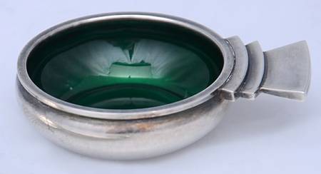 Pyramid (Sterling, 1927) Enameled Salt Cellar Individual