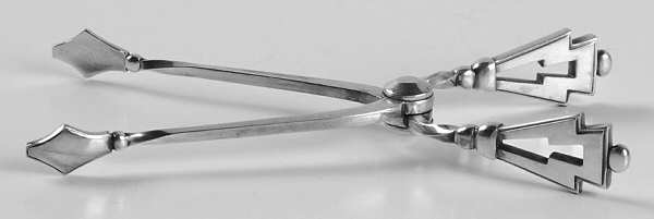 Pyramid (Sterling, 1927) Scissor Shape Sugar Tongs