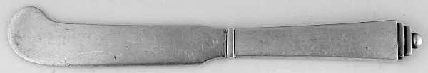 Pyramid (Sterling, 1927) Hollow Handle Paddle Butter Spreader (Solid)