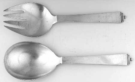 Pyramid (Sterling, 1927) Solid 2-Piece Vegetable Serving Set