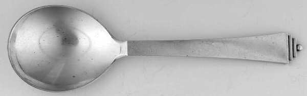 Pyramid (Sterling, 1927) Round Bowl Soup Spoon (Gumbo)