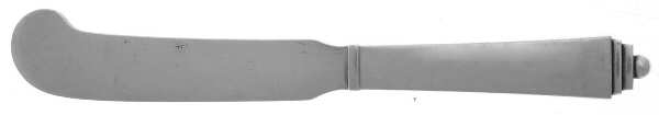 Pyramid (Sterling, 1927) Hollow Handle Paddle Butter Spreader (Solid)
