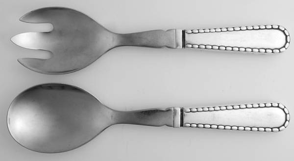 Rope (Sterling) Salad Set 2 Piece Stainless Bowl Medium