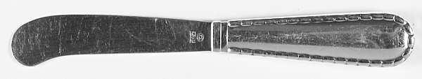 Rope (Sterling) Hollow Handle Paddle Butter Spreader (Solid)