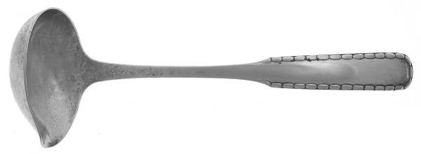 Rope (Sterling) Cream Dipper with One Spout