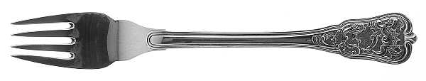 Rosenborg (Silverplate) Individual Solid Fish Fork