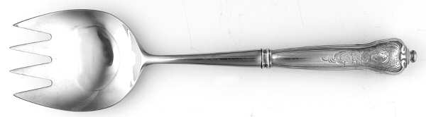 Rosenborg (Silverplate) Salad Serving Fork with Stainless Prongs
