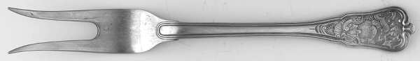 Rosenborg (Silverplate) Small 2-Tine Cold Meat Serving Fork