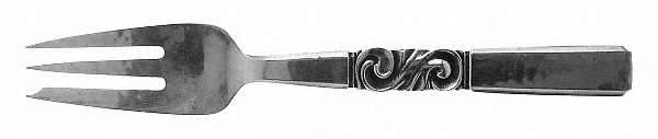 Scroll (Sterling, 1927) Pastry Fork