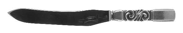 Scroll (Sterling, 1927) Small Steak Carving Knife with Stainless Blade