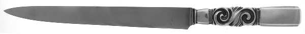 Scroll (Sterling, 1927) Large Stainless Blade Roast Carving Knife