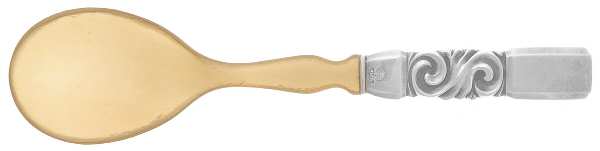 Scroll (Sterling, 1927) Medium Salad Serving Spoon with Horn Bowl