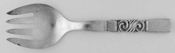 Scroll (Sterling, 1927) Vegetable Serving Fork (Solid)