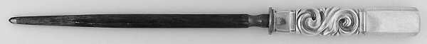 Scroll (Sterling, 1927) Large Roast Steel Rod Knife Sharpener