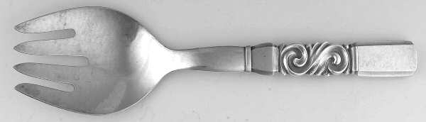 Scroll (Sterling, 1927) Large Solid Serving Fork