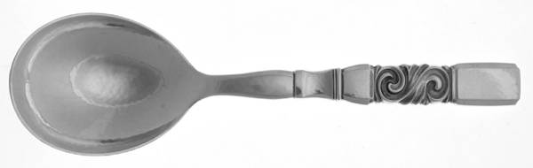 Scroll (Sterling, 1927) Hollow Handle Salad Serving Spoon