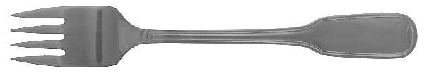 Attache-Satin (Stainless) Individual Solid Fish Fork