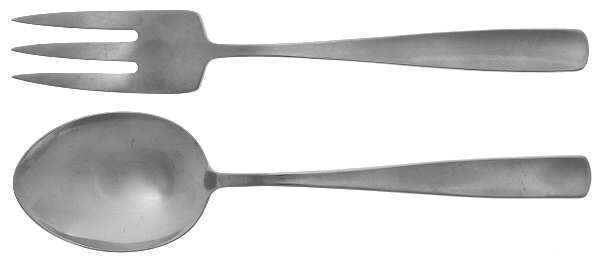 Facette (Stainless, Sweden) Solid Serving Set
