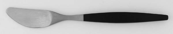 Focus Deluxe-Black (Stainless) Dessert Knife with Stainless Blade