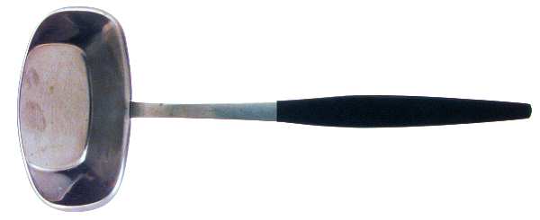 Focus Deluxe-Black (Stainless) Solid Gravy Ladle